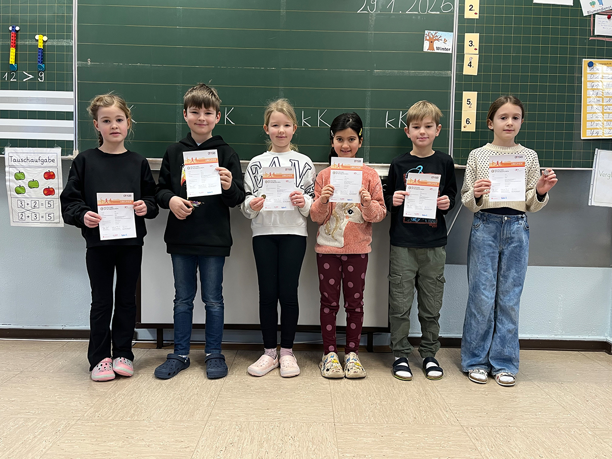 76 Schülerinnen und Schüler erhielten das Sportabzeichen