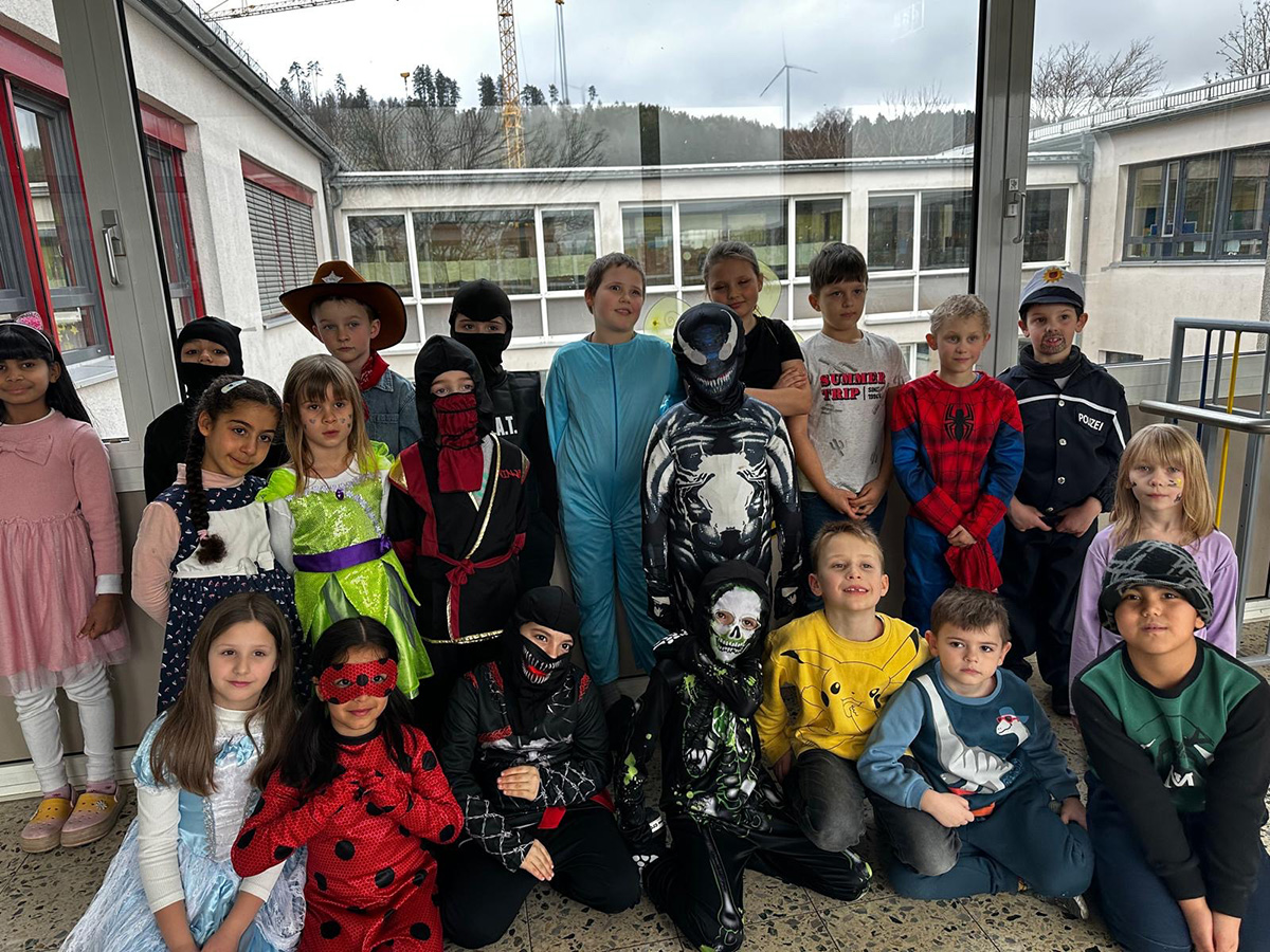 Fasching an der Verbundschule in Sinntal