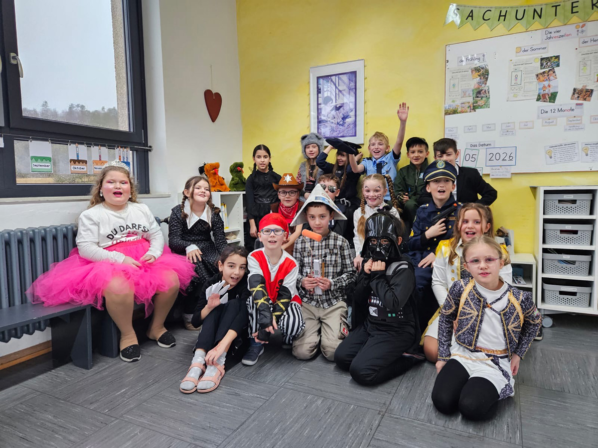 Fasching an der Verbundschule in Sinntal