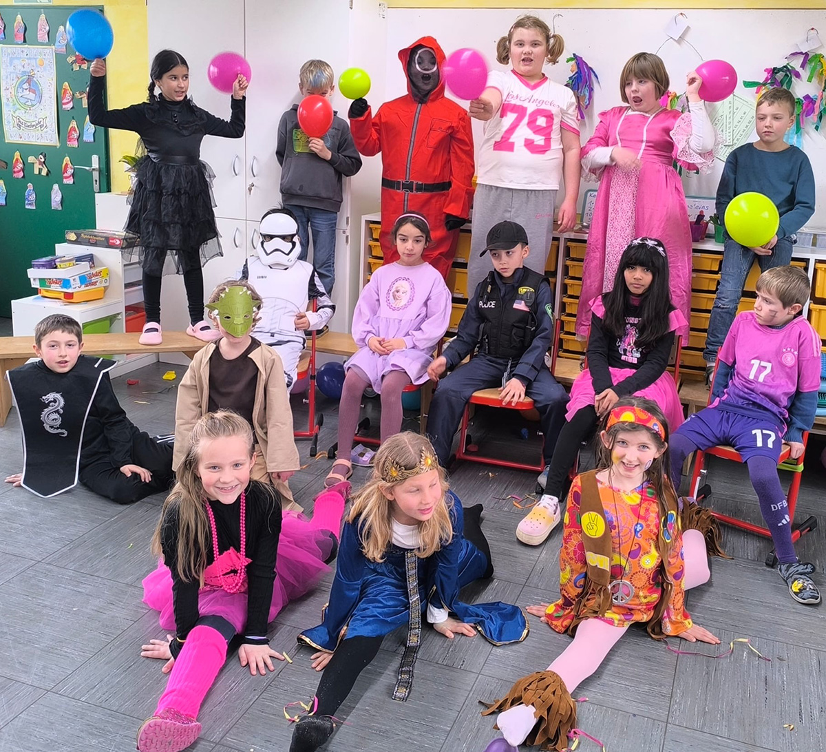Fasching an der Verbundschule in Sinntal